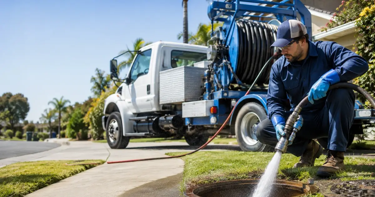 Hydro jet sewer cleaning Olema
