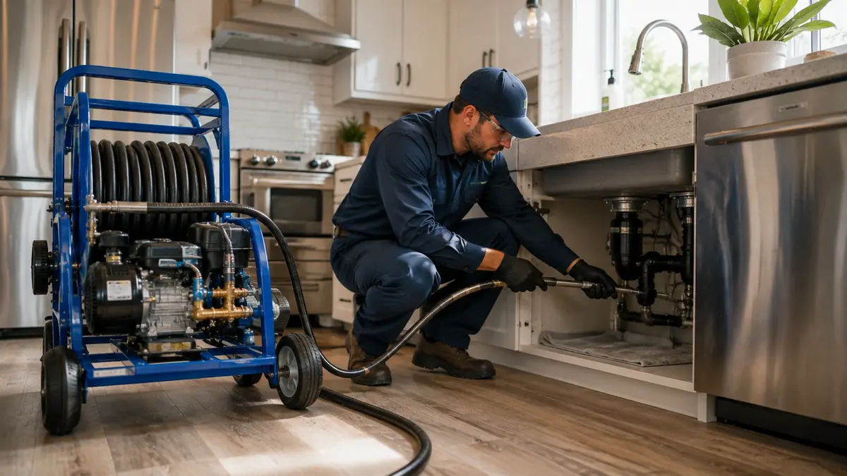 Kitchen Drain Hydro Jetting in Olema