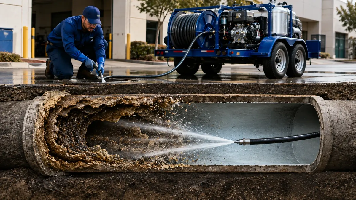 Sewer Pipe Descaling in Olema